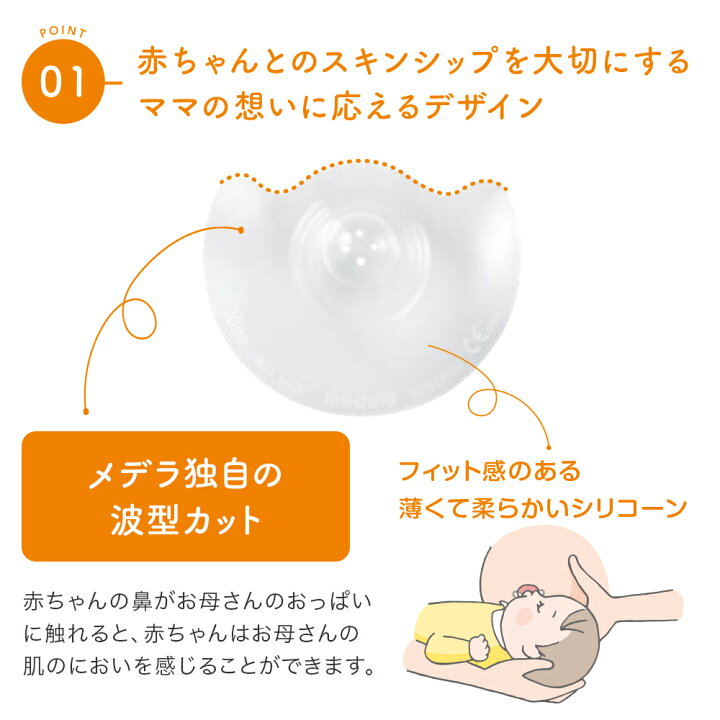 楽天市場】公式 Medela (メデラ) コンタクトニップルシールド (2個入り 