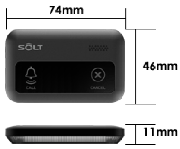 楽天市場】【SOLT】丸形送信機＋アクリル台セット・飲食店 工場