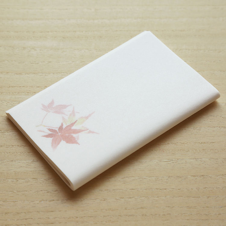 めでたや季節の和紙懐紙 紅葉 もみじ 茶道 和菓子 照葉 懐紙
