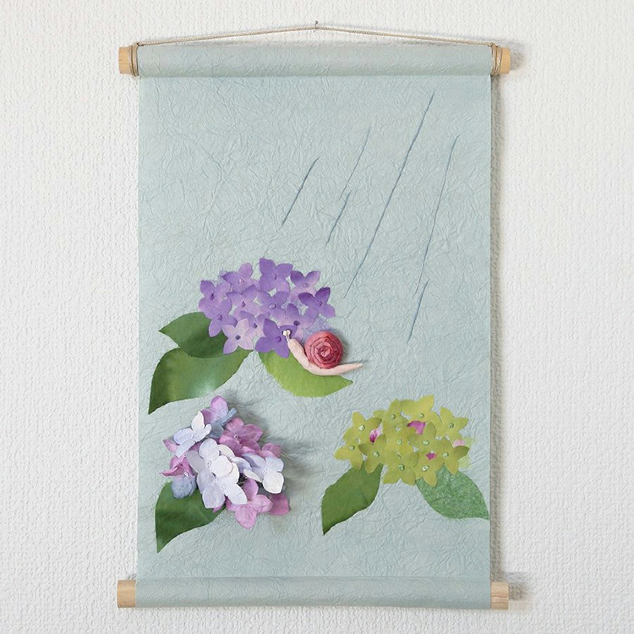 季題掛け軸 あじさい