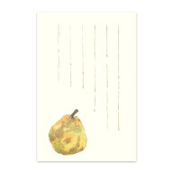 絵葉書 ラ・フランス はがき 和紙 ポストカード 洋梨 なし イラスト 洋ナシ 手紙 お礼状 お歳暮 寒中御見…