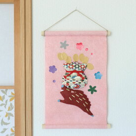 【1個までポスト投函可】ミニ タペストリー 和紙 お祝い 干支 飾り 縁起物 お祝い 還暦祝い 誕生日 長寿 いのしし 猪 亥年|季題掛け軸 干支 亥