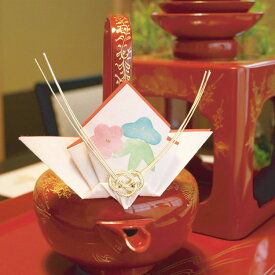 屠蘇飾り 銚子飾り 和紙 水引 新年 ボトル 日本酒 ワイン お正月 お酒 新年 迎春 準備 お祝い シンプル おせち 屠蘇器 酒器 屠蘇 デカンター ボトル おしゃれ|おとそ飾り 松竹梅 1個入