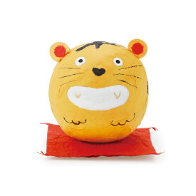 起き上がりこぼし 寅 トラ タイガー お祝い 優勝 端午の節句 五月人形 寅 縁起物 置物 干支 十二支 お正月 迎春 ギフト 贈り物 日本製 かわいい 座布団|張り子 起き上がりこぼし とら