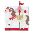 ポチ袋 うま お年玉 かわいい ポチ袋 初節句 女の子 ご祝儀 ミニ 封筒 和紙 午年 干支 馬 金封 心付け 小遣い 長寿 お祝い メリーゴーランド|うまぽち袋 ピンク 1枚入