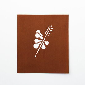 手作り年賀状 型紙 デザイン ステンシルシート 水に強く何度も使える　型染め 矢羽根