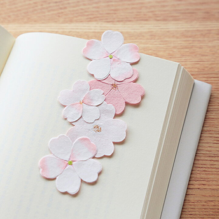 楽天市場 和紙のしおり 春の花 桜 ペーパークラフト季節のオーナメント さくら 和紙の店 めでたや 楽天市場店