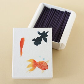 お香 フローラル アロマ 和紙 夏 金魚 切り絵 小物入れ 癒し 香り スティック インセンス プチギフト 贈り物 ルームフレグランス 癒し|香 金魚遊び