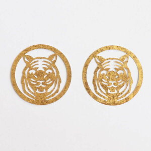  Ƃ  a p[c  tiger  N ی^ Ntg ޗ  bZ[WJ[h CeA|medetaya KIRIE nekonekodesign@jI[ig ؂G   2