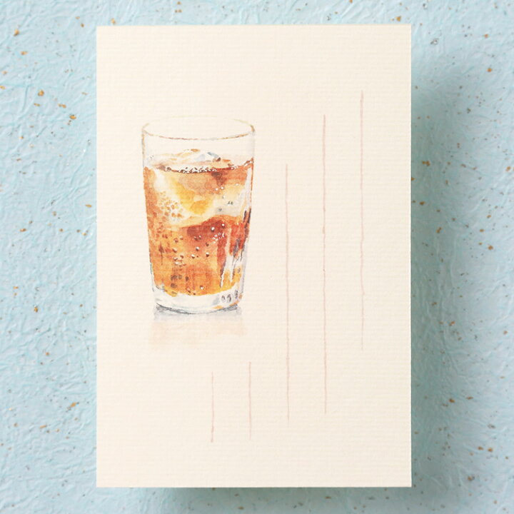 楽天市場 和紙の絵葉書 夏の風物詩 麦茶 イラスト 日本 夏の飲み物 冷涼 コーラ お茶 ポストカード季節の絵はがき 夏 夏の飲みもの 和紙の店 めでたや 楽天市場店