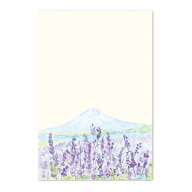 絵葉書 ラベンダー ポストカード 和紙 富士山 河口湖 記念 お便り 手紙 季節 ご挨拶 メッセージカード|季…