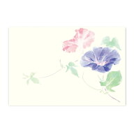 絵葉書 あさがお 和紙 夏 ポストカード ハガキ 残暑御見舞い 暑中御見舞い 手紙 お便り 季節 ご挨拶 お中…