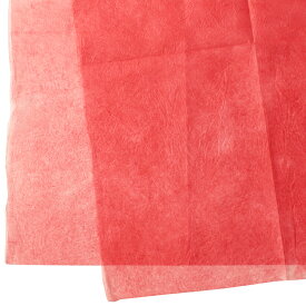 和紙 楮で漉いた紙 ちぎり絵 はり絵 クラフトペーパー 典具帖（てんぐちょう）赤 約94×62cm 1枚 8つ折り
