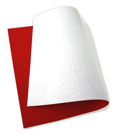 和紙 紅白紙 折形 礼法 折り形 もみ加工|合せ揉み紙 紅【40.5×56cm】1枚