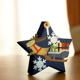 消臭炭 置物 置き物 玄関 クリスマス トナカイ プレゼント 星 消臭 日本製 無香 消臭 除湿 ギフト かわいい和紙の消臭炭　めでたや炭々 聖夜