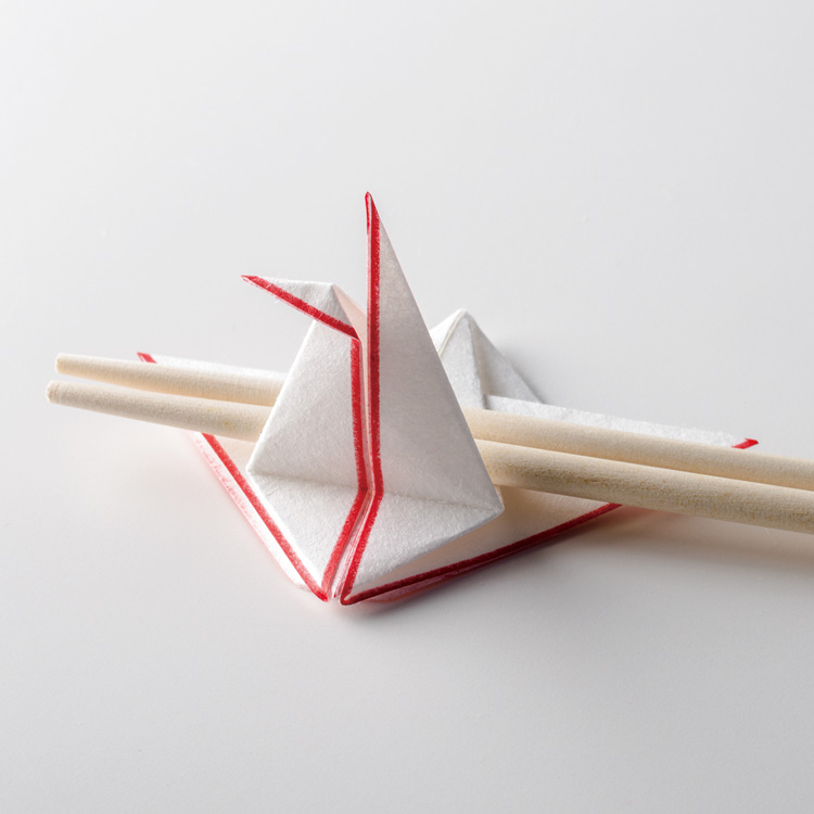 楽天市場】和紙 折形 紅白 お正月 日本製 鶴 つる お祝い おもてなし