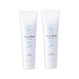 AccalMe SERUM ( アカルミー セラム ) 2本セット - 赤ら顔 酒さ の方にも低刺激な オイルフリー 保湿美容液 ／ プロテオグリカン ・ ナイアシンアミド ・ アラントイン 配合 ／ 頬 小鼻 鼻先 の 赤み 、 細かな 湿疹 にも ／ 60g×2 ( 約2ヶ月分 )