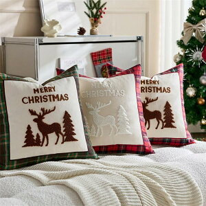 �N���X�}�X �N�b�V�����J�o�[ �������J�o�[ 45*45cm ���z�c�J�o�[ Christmas ���� �w���ăJ�o�[�p�^ �l�p ���n �V���v�� ������ �w���� �ݑ�Ζ� �}���`�J���[ ��l��炵 �k�� �V�z�j�� �M�t�g 