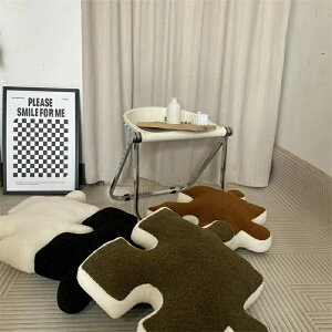 クッション 全6色 55×55cm パズル型 フロアクッション 厚手 北欧 抱き枕 不規則 洗える お昼寝 ソファー かわいい 可愛い 部屋飾り お洒落 癒しアイテム おしゃれ インテリア飾り もちもちクッ