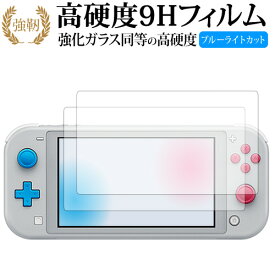 Nintendo Switch Lite ザシアン・ザマゼンタ 2枚組 専用 強化 ガラスフィルム と 同等の 高硬度9H ブルーライトカット 光沢タイプ 改訂版 液晶保護フィルム