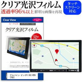 アルパイン ビッグX X8Z-REN [8型] 機種で使える カーナビ クリア 高光沢 液晶保護フィルム 送料無料 メール便