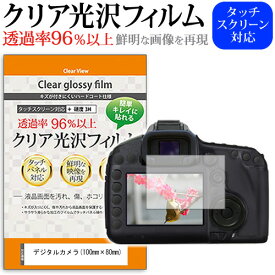 デジタルカメラ (100mm×80mm) クリア 高光沢 液晶保護フィルム 送料無料 メール便