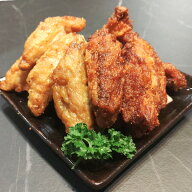 全農チキンフーズの手羽中唐揚げ 2種セット＜醤油味2袋+明太子味2袋 計2.4kg＞JA