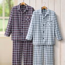 ジャックスカイ 綿100％チェック柄パジャマ2色組＜M L LL 3L＞