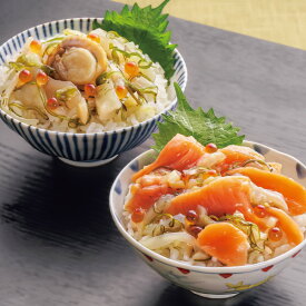 海鮮ぶっかけ丼の具 10袋セット【タイムセール】ほたて海鮮丼の具5食＆サーモン海鮮丼の具5食