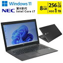 当日出荷 限定1台 【中古】 ノートパソコン NEC LAVIE PC-NS700/MAB ブラック Windows11 15.6型 フルHD Core i7 8550U 1.80GHz メモリ8GB M.2SSD256GB HDD1TB ブルーレイドライブ 無線LAN Wi-Fi Bluetooth WEBカメラ HDMI 初期設定済 90日保証 中古パソコン ノートPC