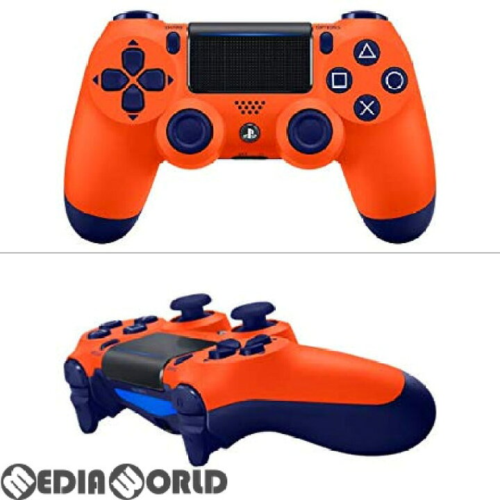 楽天市場 中古 Acc Ps4 ゲオ限定 ワイヤレスコントローラー デュアルショック4 Dualshock4 サンセット オレンジ Cuh Zct2jzh メディアワールド 販売 買取shop