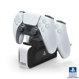【新品】【お取り寄せ】[ACC][PS5]DualSense(デュアルセンス) ワイヤレスコントローラー専用 充電スタンドダブル for PlayStation5(プレイステーション5) ソニーライセンス商品 HORI(SPF-012)(20210701)
