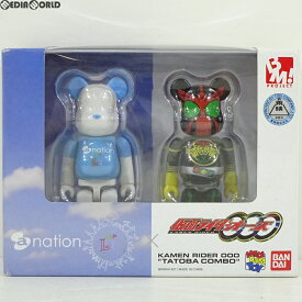 【中古】[FIG] セブン-イレブン限定 BE@RBRICK(ベアブリック) No.000 a-nation × 仮面ライダーオーズ/OOO 2パック 完成品 可動フィギュア バンダイ/メディコム・トイ(20110731)