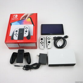 【中古】[本体][Switch]Nintendo Switch(有機ELモデル) ニンテンドースイッチ Joy-Con(L)/(R) ホワイト(HEG-S-KAAAA)(20211008)