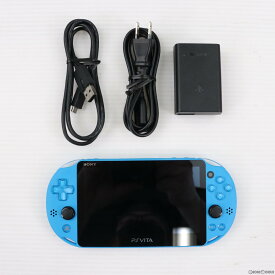 【中古】[本体][PSVita]PlayStation Vita Starter Kit(プレイステーション ヴィータ スターターキット) アクア・ブルー(PCHJ-10030)(20160303)