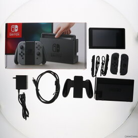 【中古】[Switch](本体)Nintendo Switch(ニンテンドースイッチ) Joy-Con(L)/(R) グレー(HAC-S-KAAAA)(20170303)