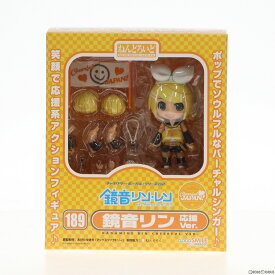 【中古】[FIG]GOODSMILE ONLINESHOP限定 修正パーツ欠品 ねんどろいど 189 鏡音リン 応援Ver. キャラクター・ボーカル・シリーズ02 鏡音リン・レン 完成品 可動フィギュア グッドスマイルカンパニー(20120117)