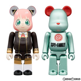 【中古】[FIG] BE@RBRICK(ベアブリック) SPY×FAMILY(スパイファミリー) 100% 2PCS SET 完成品 可動フィギュア メディコム・トイ(20240831)