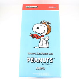 【中古】[FIG] BE@RBRICK(ベアブリック) SNOOPY FLYING ACE(スヌーピー フライング・エース) 1000% PEANUTS(ピーナッツ) SNOOPY 完成品 可動フィギュア メディコム・トイ(20140331)