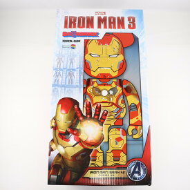 【中古】[FIG] BE@RBRICK(ベアブリック) アイアンマン マークXLII(42) ダメージVer. 1000% アイアンマン3 完成品 可動フィギュア メディコム・トイ(20150430)