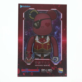 【中古】[FIG] BE@RBRICK(ベアブリック) 宝鐘マリン 100%&400% hololive × BE@RBRICK 完成品 可動フィギュア hololive production OFFICIAL SHOP限定 メディコム・トイ(20241024)