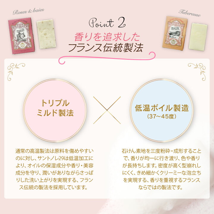 楽天市場】サントノレ29 サボン パフュメ 2種 ×2個ずつ (計4個入り 