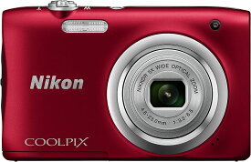 Nikon デジタルカメラ COOLPIX A100 光学5倍 2005万画素 レッド A100RD