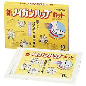 【第3類医薬品】【なんと！訳ありワゴンセール☆使用期限：2025年9月，外箱に傷みアリ】【湧永製薬】新ノイガンハップホット　10枚 【RCP】【セルフメディケーション税制 対象品】(4968250848116)