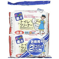★送料無料サービス商品キレイ楽々トイレ除菌クリーナー30枚*2個パック×40個セット☆日用品※お取り寄せ商品