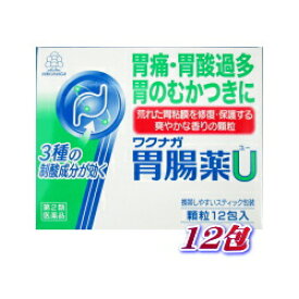 【第2類医薬品】【定形外郵便☆送料無料】【湧永製薬】ワクナガ胃腸薬U　12包※お取り寄せになる場合もございます【RCP】