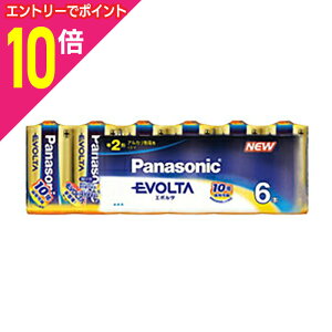 【ポイント10倍:10月まるまるお得 ※要エントリー】【パナソニック】EVOLTA 単二形6本入り【シュリンク包装】LR14EJ/6SW☆家電 ※お取り寄せ商品