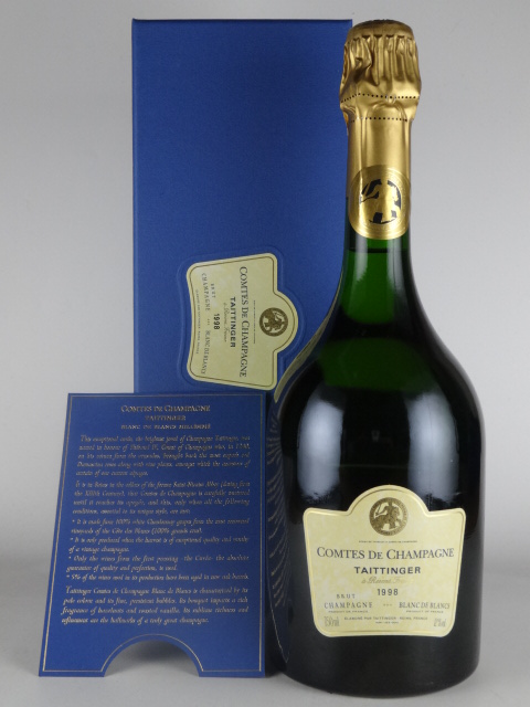 【箱入り】[1998] テタンジェ　コント・ド・シャンパーニュ　ブラン・ド・ブラン　Taittinger Comtes de Champagne  Blanc de Blanc | La Cave de Meditrina