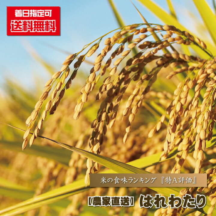 楽天市場】令和6年産 新米 青森県 送料無料 『 はれわたり/5kg袋 