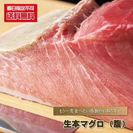 マグロ 刺身用 『 【送料無料】 生本マグロ腹/1kg前後 』 まぐろ 鮪 大とろ 大トロ